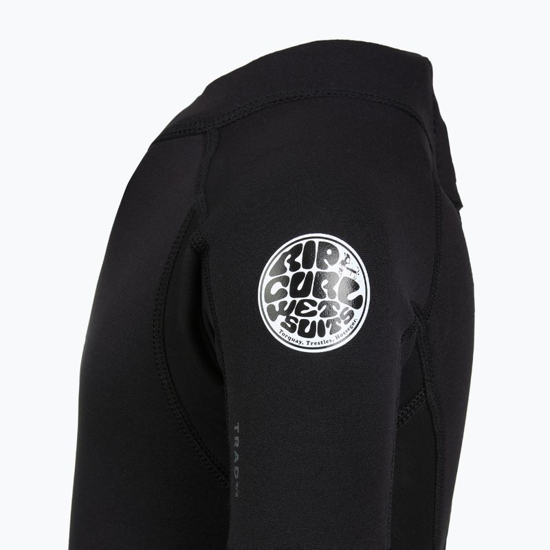 Kinder Schwimm-Neoprenanzug Rip Curl Groms Trad 2/2 mm Back Zip Springsuit black 4