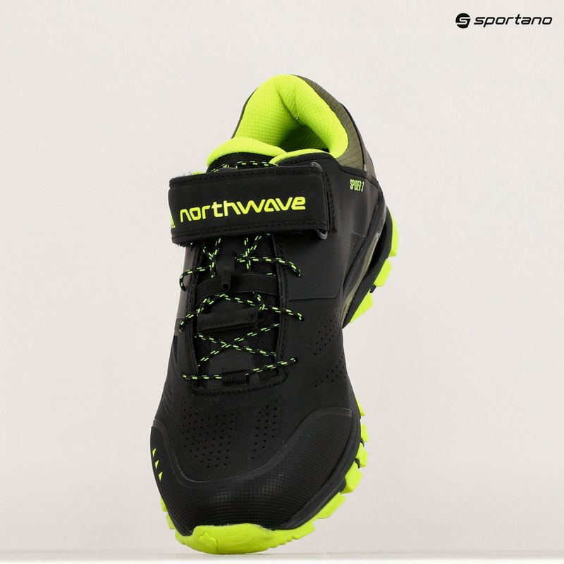 Fahrradschuhe MTB Herren Northwave Spider 3 black/yellow fluo 9