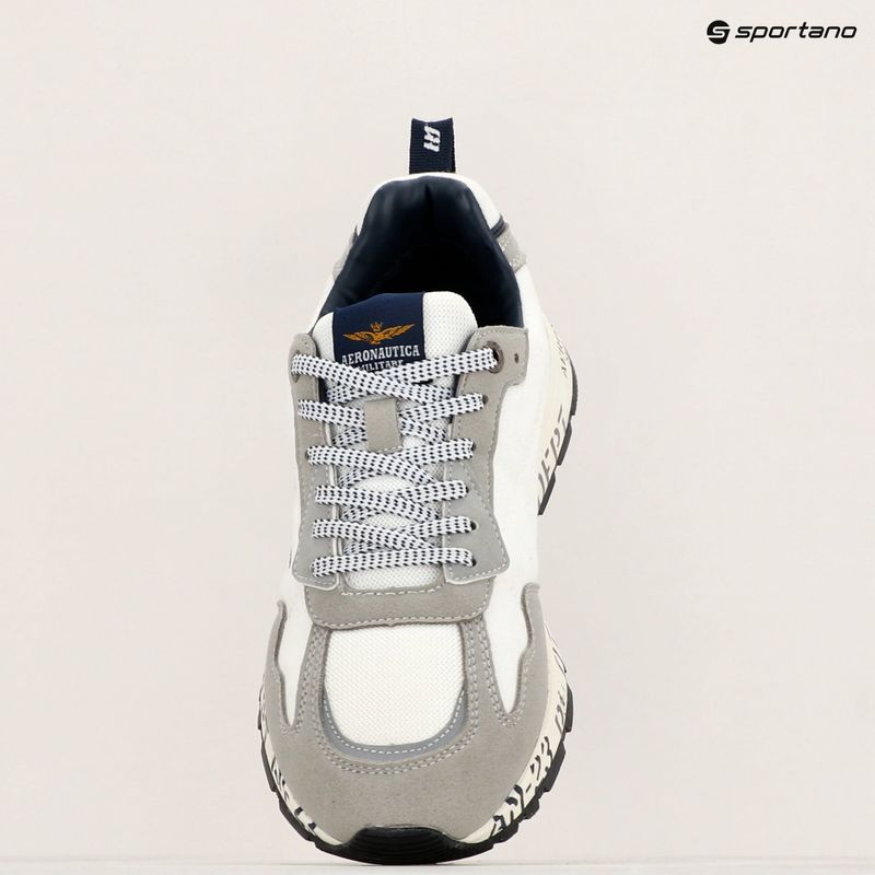Herren Aeronautica Militare Gedruckte Sohle off weiß Schuhe 9