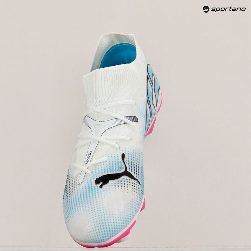 PUMA Future 7 Match FG/AG Kinder Fußballschuhe puma weiß/puma schwarz/poison pink 15
