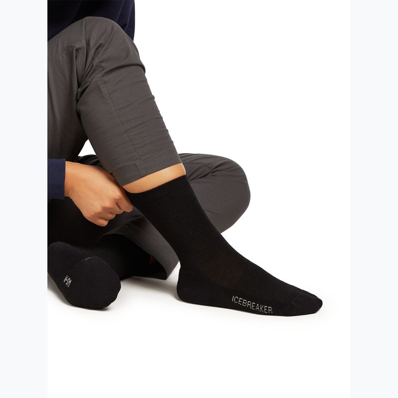 Damensocken Icebreaker Merino Lifestyle Light Crew black 4