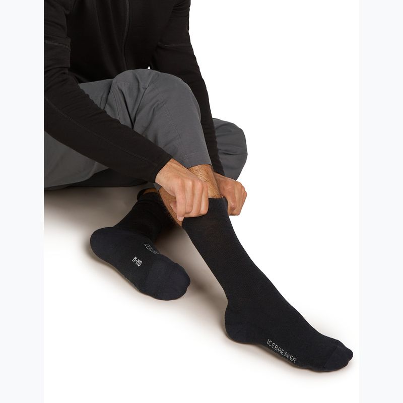 Herrensocken Icebreaker Merino Lifestyle Light Crew black 4