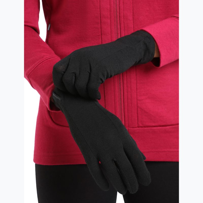 Icebreaker 200 Oasis Glove Liners schwarz