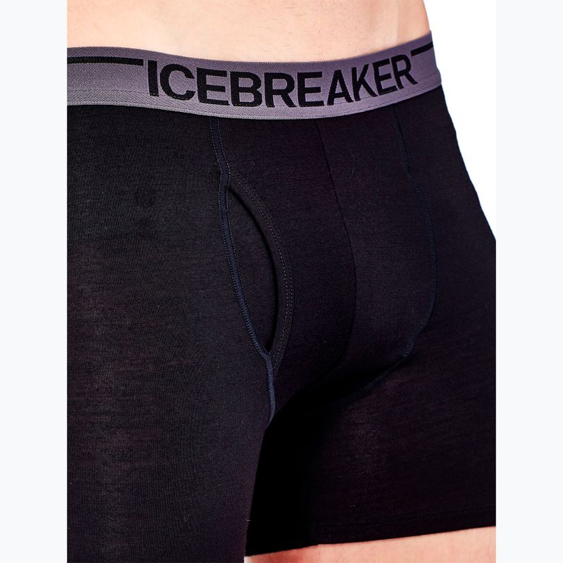 Herren Thermo-Boxershorts Icebreaker Anatomica wFly black 5