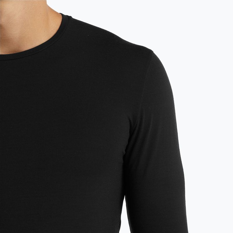 Langarm-Thermoaktivshirt Herren icebreaker Merino 150 Anatomica Crewe schwarz 4