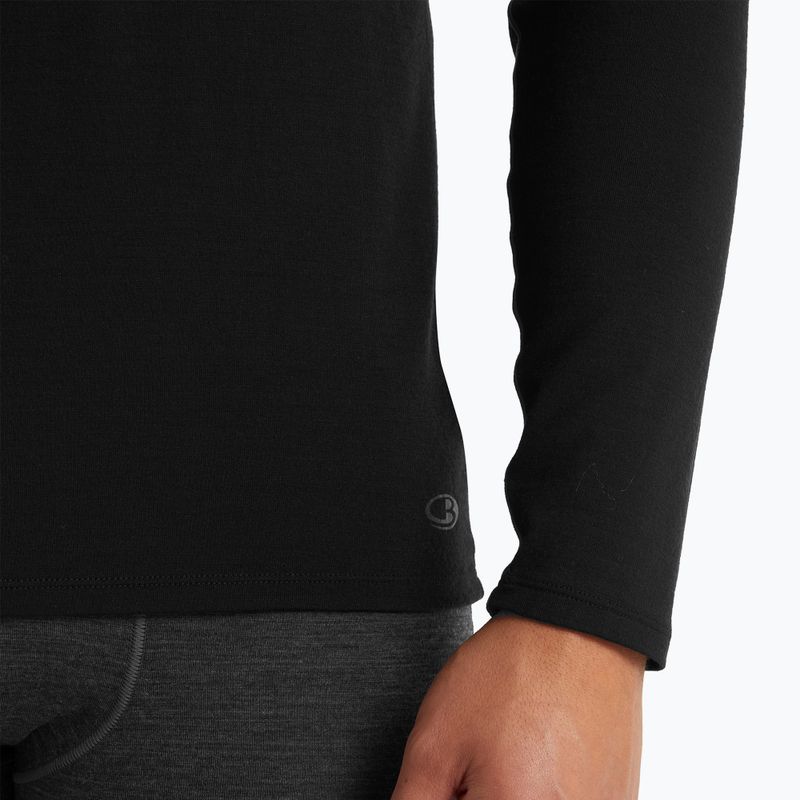 Langarm-Thermoaktivshirt Herren icebreaker Merino 150 Anatomica Crewe schwarz 5