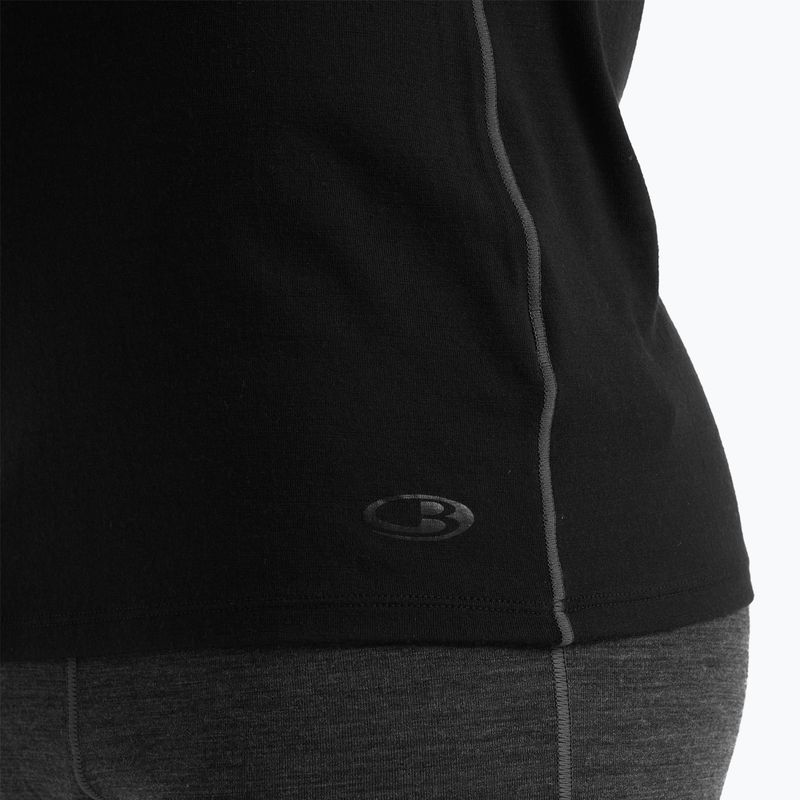 Langarm-Thermoaktivshirt Herren icebreaker Merino 150 Anatomica Crewe schwarz 6