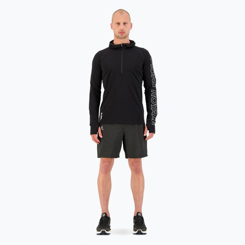 Herren Thermo-Sweatshirt Mons Royale Temple Tech Hood schwarz 2