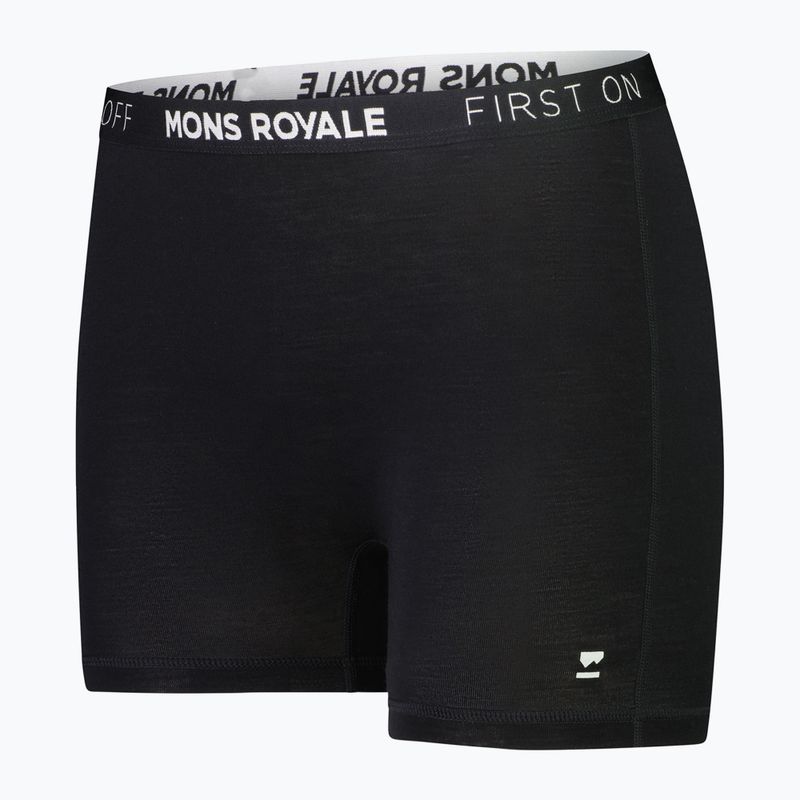 Thermoboxershorts für Frauen Mons Royale Hannah Merino Hot schwarz 2