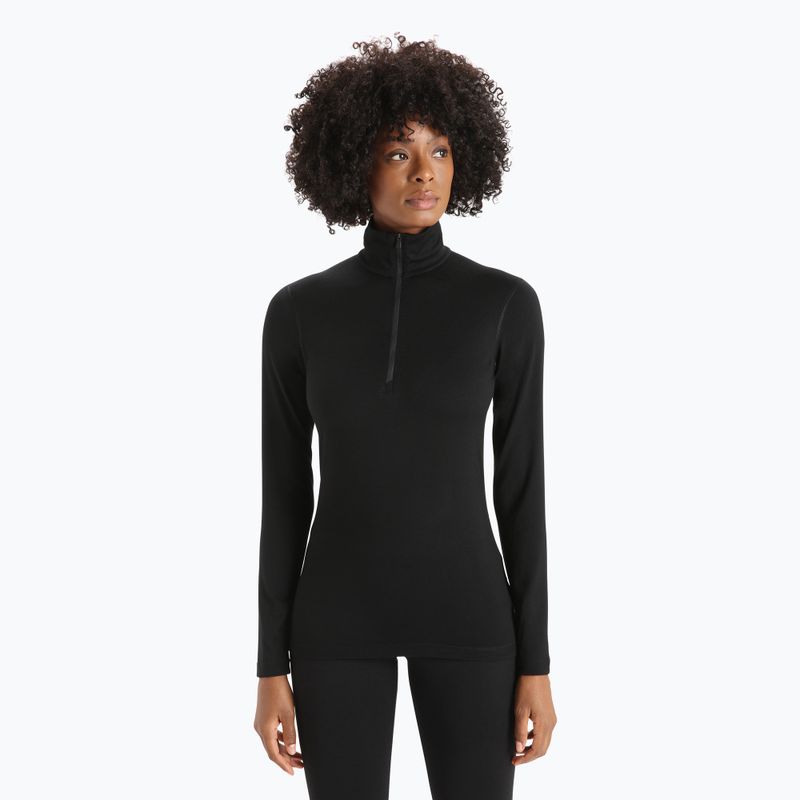 Damen Thermo-T-Shirt icebreaker 200 Oasis schwarz IB1043800011