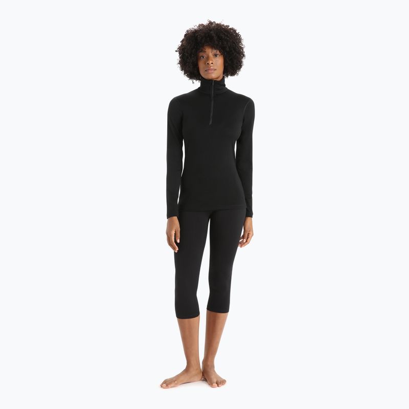 Damen Thermoaktivshirt icebreaker 200 Oasis Half Zip black 2