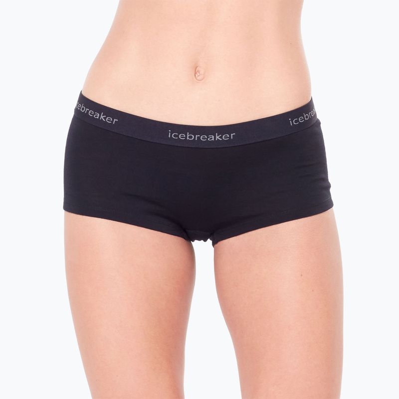 Damen Thermo-Boxershorts Icebreaker Merino 200 Oasis Boy Shorts black 5