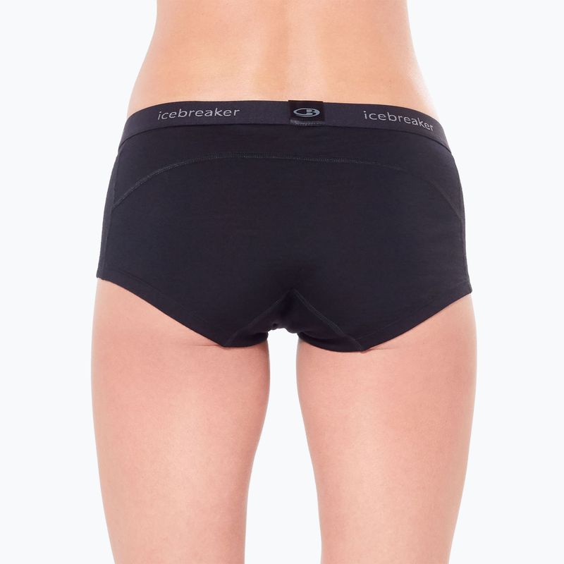 Damen Thermo-Boxershorts Icebreaker Merino 200 Oasis Boy Shorts black 6