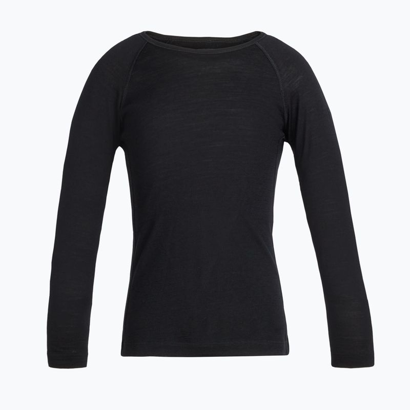 Kinder Thermoaktivshirt icebreaker 200 Oasis Crewe black
