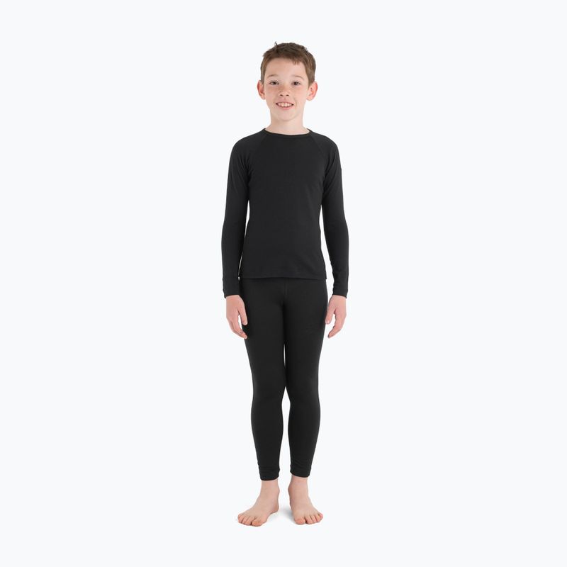 Kinder Thermoaktivshirt icebreaker 200 Oasis Crewe black 3