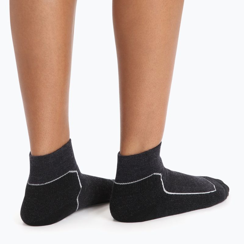 Icebreaker Damen Wandersocken Hike+ Light Mini grau 105098 3