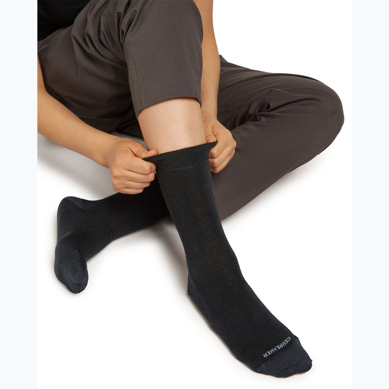 Damensocken Icebreaker Lifestyle Fine Gauge Crew black 4