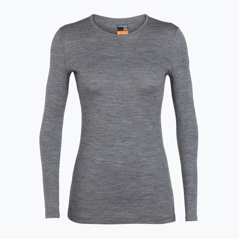Damen Thermoaktivshirt icebreaker 200 Oasis Crewe gritstone heather 5