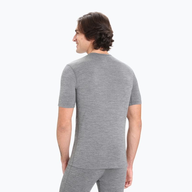 Herren Icebreaker 200 Oasis Crewe Thermo-T-Shirt gritstone heather 3
