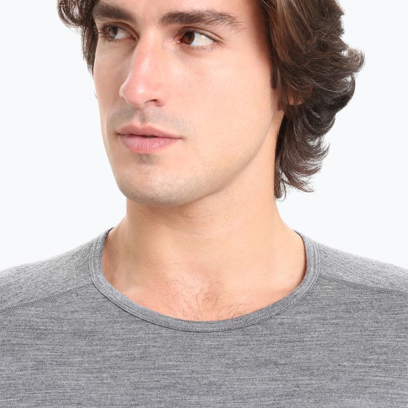 Herren Icebreaker 200 Oasis Crewe Thermo-T-Shirt gritstone heather 4