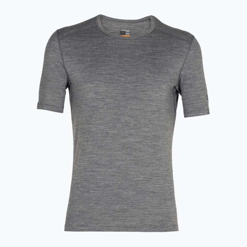 Herren Icebreaker 200 Oasis Crewe Thermo-T-Shirt gritstone heather 6