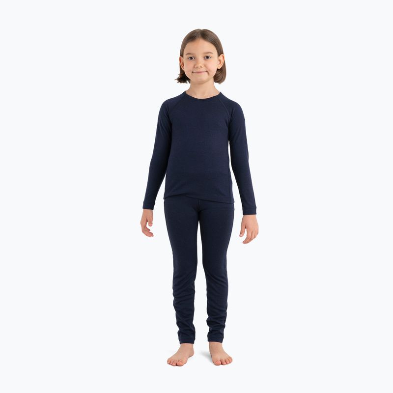 Icebreaker Kids 200 Oasis Crewe Mitternacht marineblau Thermo-Sweatshirt 2