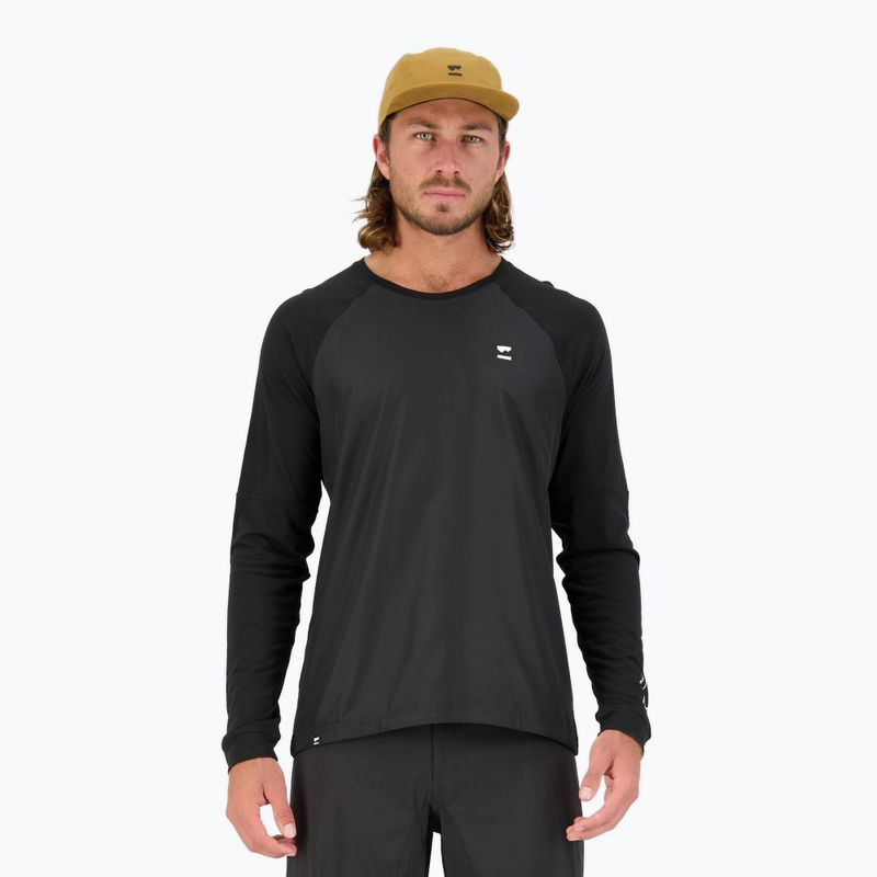 Longsleeve Fahrrad Herren Mons Royale Tarn Merino Shift Wind Jersey black