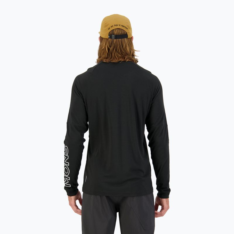Longsleeve Fahrrad Herren Mons Royale Tarn Merino Shift Wind Jersey black 3