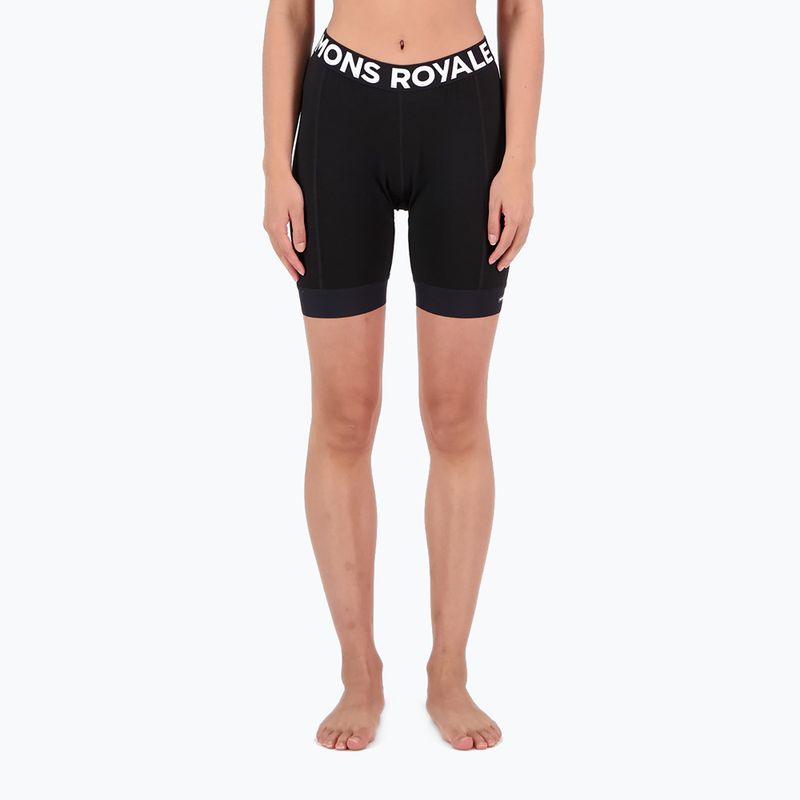 Radsport Boxershorts Damen Mons Royale Epic Merino Bike Liner black