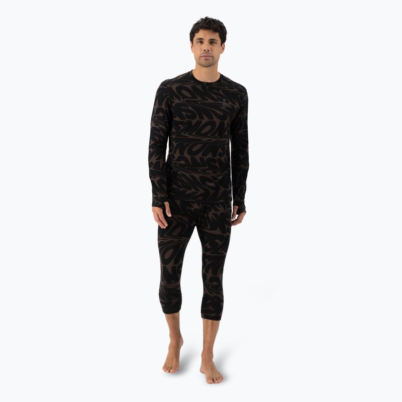 Thermoactives Longsleeve Herren Mons Royale Cascade Merino Base Layer signal lost cedar 2