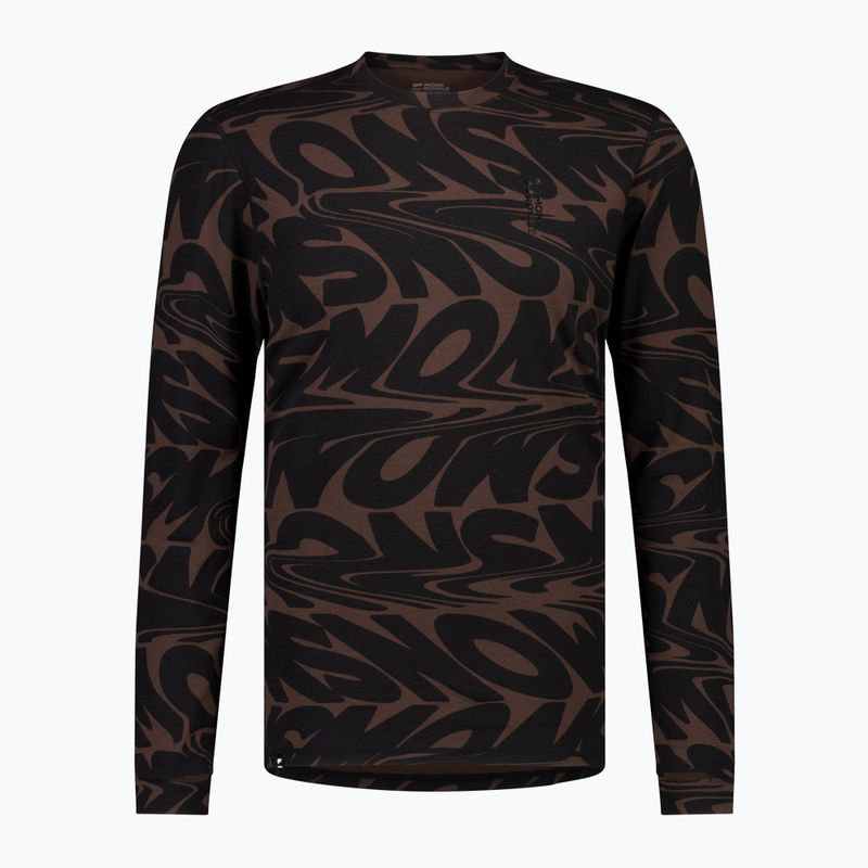 Thermoactives Longsleeve Herren Mons Royale Cascade Merino Base Layer signal lost cedar 9