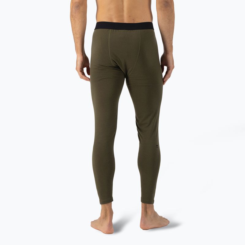 Thermoaktive Hose Herren Mons Royale Cascade Merino Base Layer dark olive 3