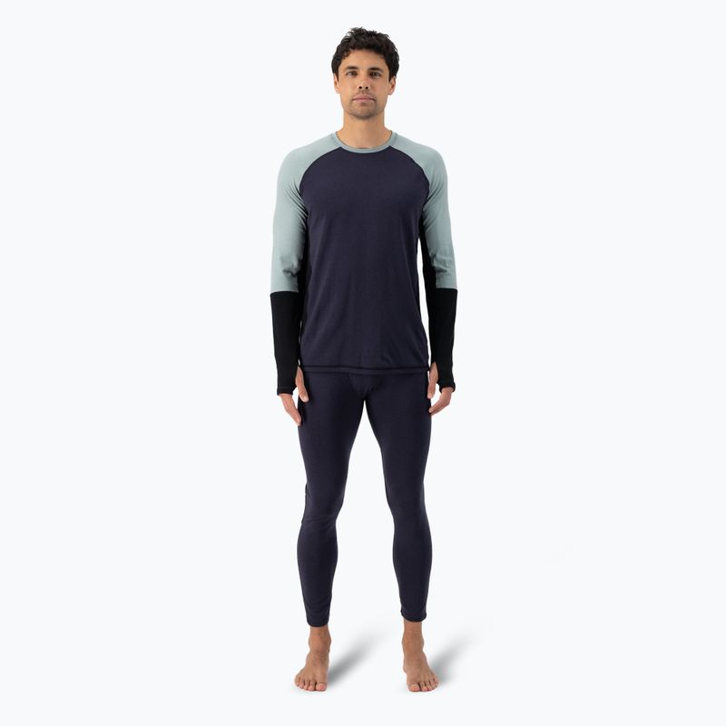 Thermoactives Longsleeve Herren Mons Royale Olympus Merino Base Layer dew/ 9 iron/ black 2