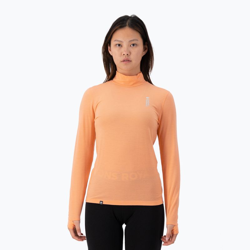 Damen-Thermoaktivshirt Mons Royale Cascade Merino Base Layer punch