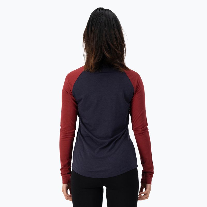 Damen-Thermoaktivshirt Mons Royale Icon Raglan cherry/ 9 iron 3