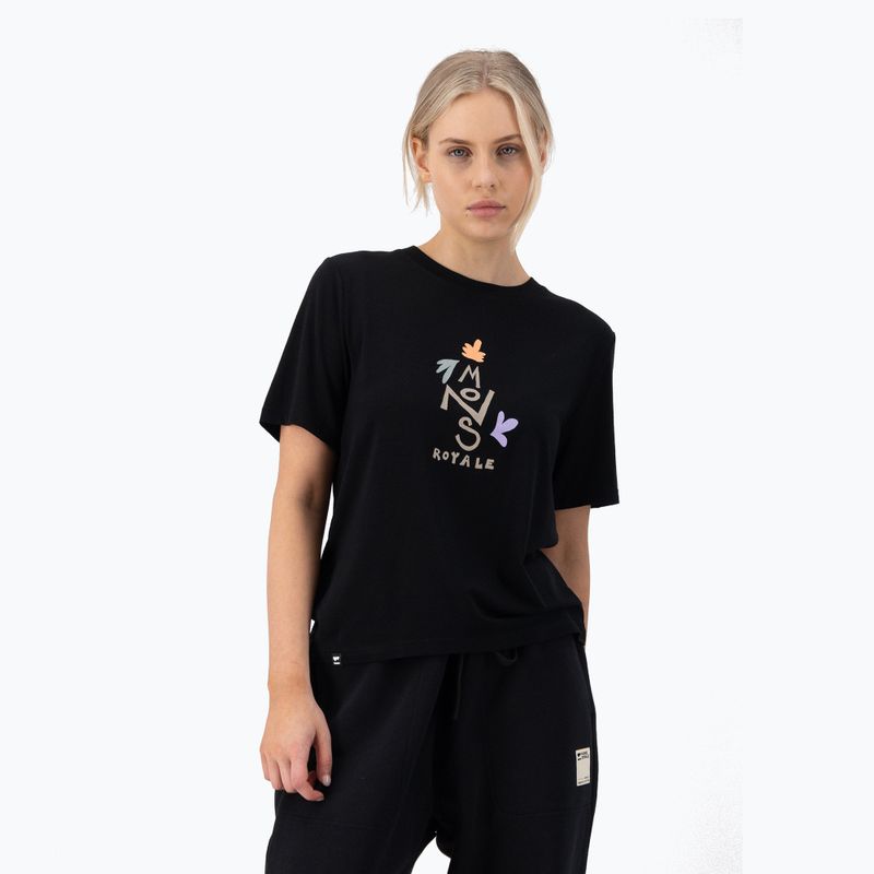 Shirt Damen Mons Royale Icon Relaxed Tee black