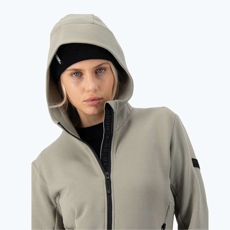 Damen Sweatshirt Hoodie Pullover Mons Royale Arcadia Merino Fleece Hoody dried sage 4