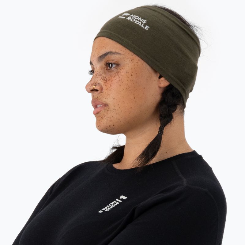 Kopfband Mons Royale Haines Merino dark olive