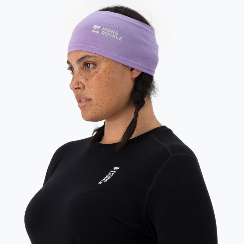 Kopfband Mons Royale Haines Merino lupin 2