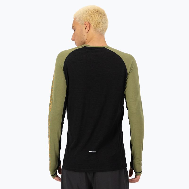 Herren Thermoaktivshirt Mons Royale Temple Merino fern/black 2