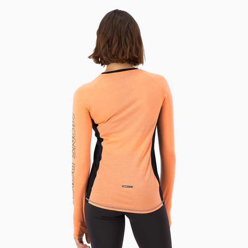 Damen-Funktionsshirt Mons Royale Bella Tech grey heather/punch 2