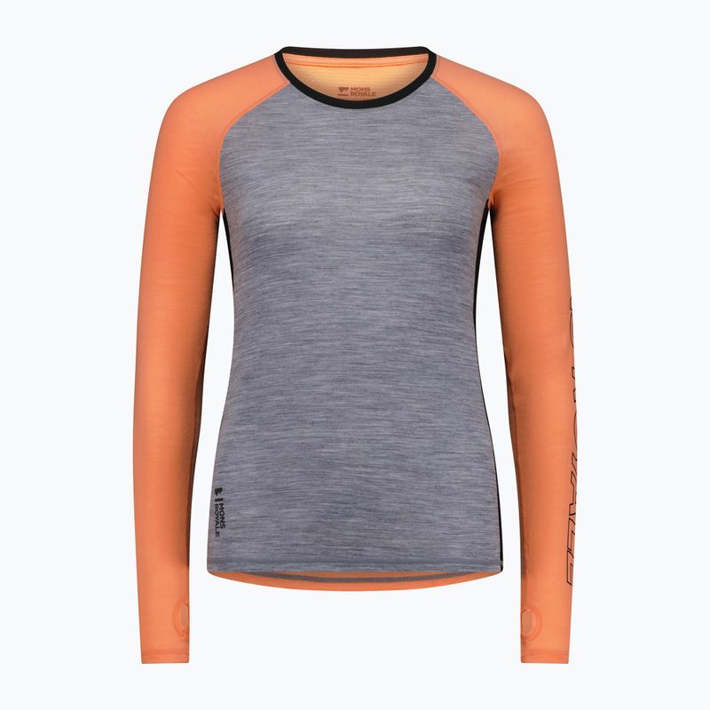 Damen-Funktionsshirt Mons Royale Bella Tech grey heather/punch 3