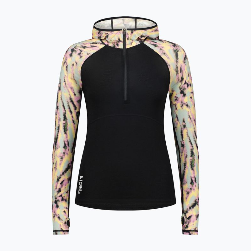 Damen Thermo-Sweatshirt Mons Royale Bella Tech Hood schwarz 3