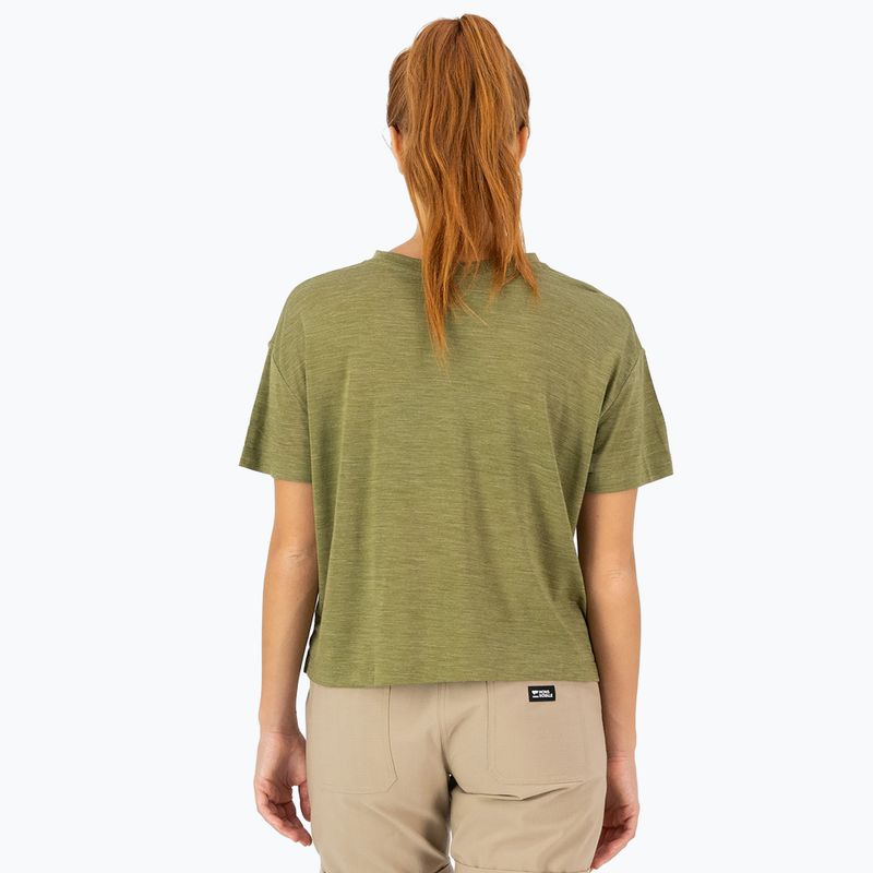 Damen Thermo-T-Shirt Mons Royale Zephyr Tencel Boxy fern 2