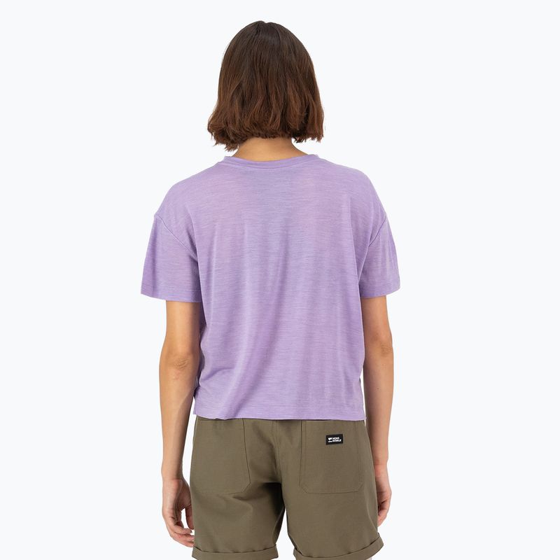 Thermisches Damen-T-Shirt Mons Royale Zephyr Tencel Boxy lupin 2