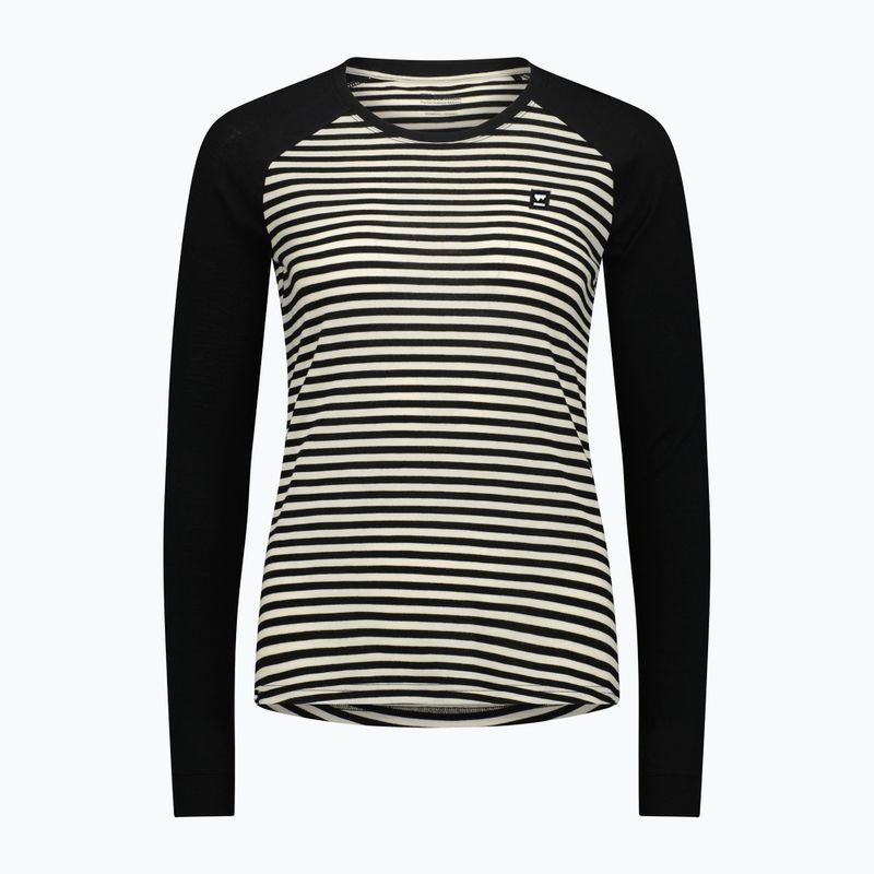 Damen-Funktionsshirt Mons Royale Icon Raglan mr stripe/black 3