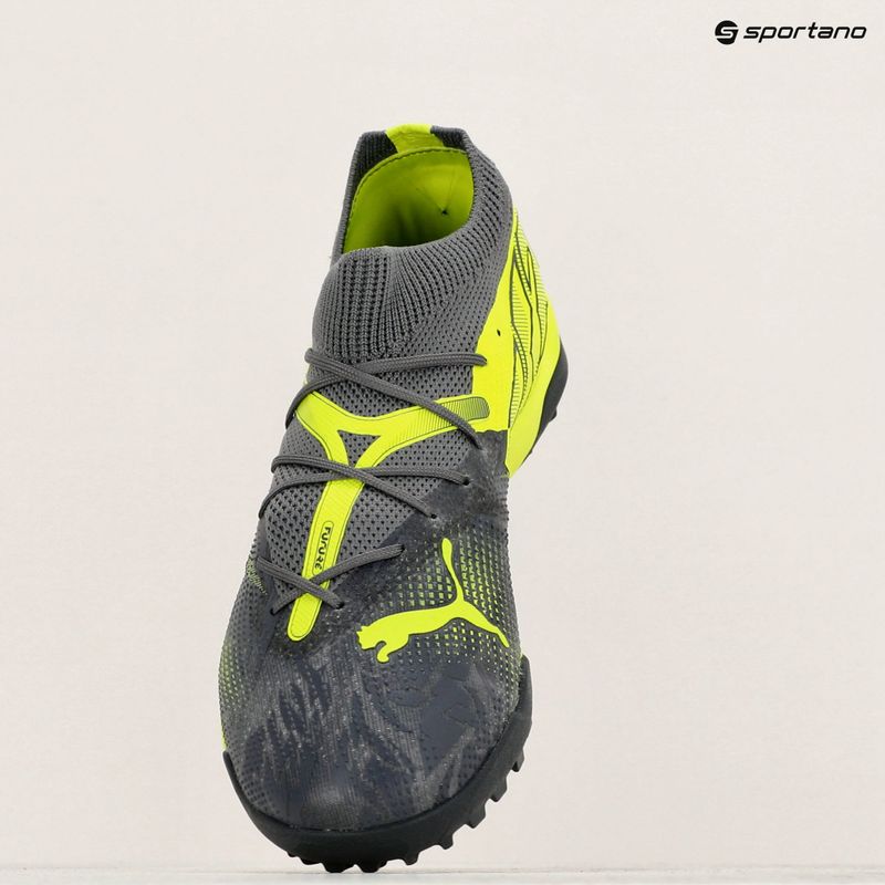 PUMA Future 7 Match Rush TT stark grau/kalt dunkelgrau/elektrische Kalk Fußballschuhe 16