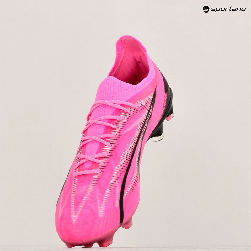 PUMA Ultra Play FG/AG Fußballschuhe Gift Pink/Puma Weiß/Puma Schwarz 9