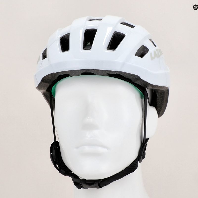 Fahrrad Helm Lazer Tempo KinetiCore white 8