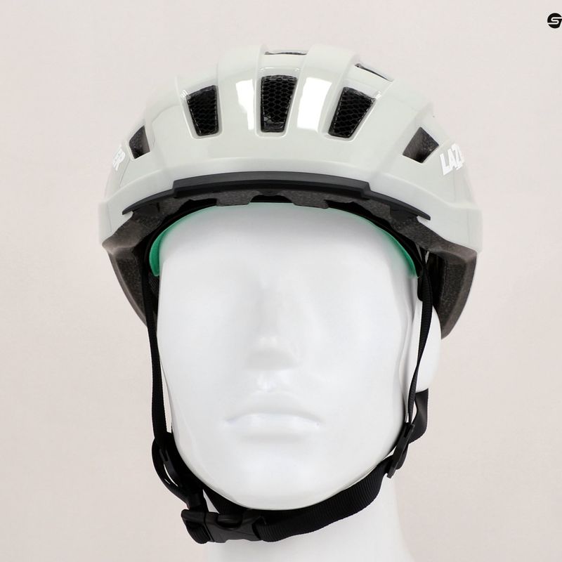 Fahrrad Helm Lazer Codax KinetiCore + net ice grey 8